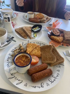 Vegan breakfast  at Barneys TA9 in Highbridge