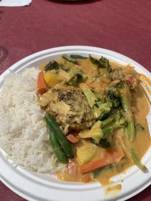 Lentil patties   at Lemongrass in Tucson