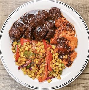 Sweet Heat Meatball Medley  at RastaRant in Hartford