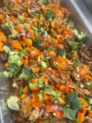 Orange Ginger Chic’N  at RastaRant in Hartford