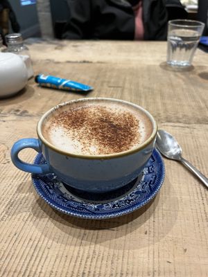 Vegan hot chocolate   at Edensor Tea Cottage in Bakewell