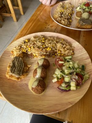 Main dish - menu of the day   at La Oveja Arisca in Manizales