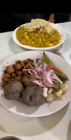 Not sure what this was haha at Loving Hut - Titikaka in Puno