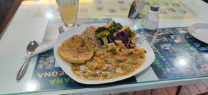 Main dish mix at Loving Hut - Titikaka in Puno