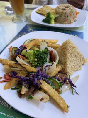 Lomo Saltado  at Loving Hut - Titikaka in Puno