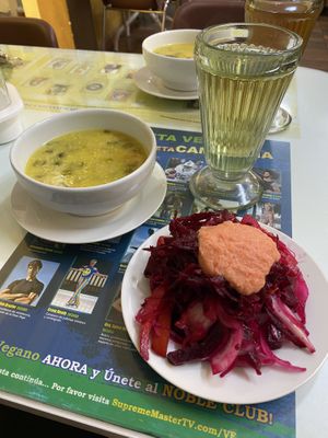 Soupe & Salad  at Loving Hut - Titikaka in Puno