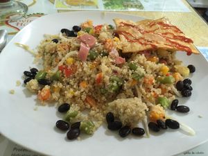 Friend quinoa at Loving Hut - Titikaka in Puno