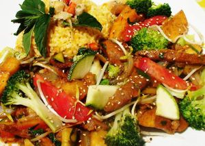 Loving Saltado Veggi at Loving Hut - Titikaka in Puno