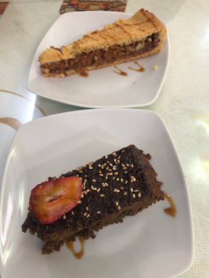 Quinoa black cake  at Loving Hut - Titikaka in Puno