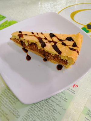 Apple pie at Loving Hut - Titikaka in Puno