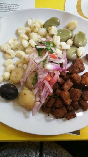 Lunch menu option at Loving Hut - Titikaka in Puno