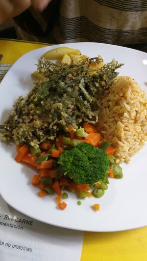 Vegan trout at Loving Hut - Titikaka in Puno