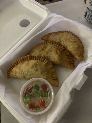 Chicken curry puffs  at Pinto UTD in Richardson