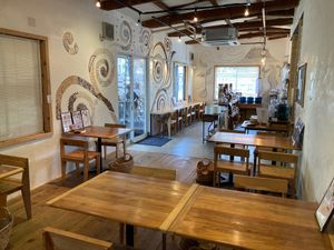 Inside dining area at Seed Cafe シードカフェ in Fujinomiya