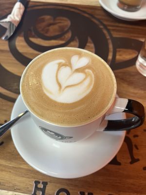 Vanilla cappuccino with almond milk.   at Coffee Links Cuisine in South Ogden