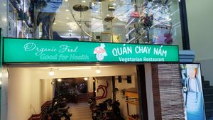 Street entrance at Muro Organic Vegan Restaurant in Nha Trang