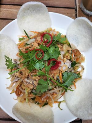 Banana lotus salad at Muro Organic Vegan Restaurant in Nha Trang