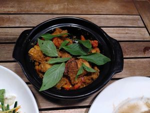 Lemon & chili tofu. Perfect at Muro Organic Vegan Restaurant in Nha Trang