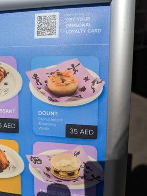 Vegan donuts at PIMS in Dubai