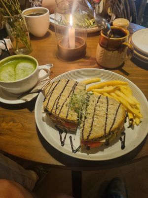 Avocado tofu sandwich at Cafe Osa Goa in Morjim