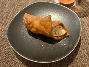 Dessert: Mushroom Cannoli at MUSHROOM TOKYO in Tokyo