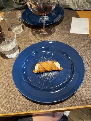Dessert cannoli! Mushroom!  at MUSHROOM TOKYO in Tokyo