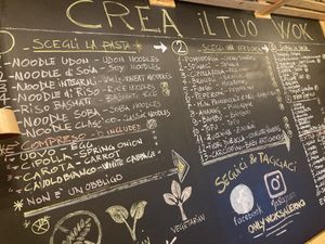 Menu at Only Wok in Salerno