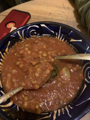 Soup   at Habibti Falafel in Guanajuato