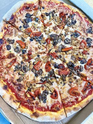 Vegan 18 inch pizza made to order   at Whole Foods Market in Richardson