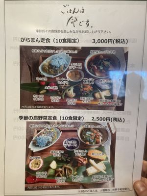 Pic of their menu.    at Garamanjyaku in Kin