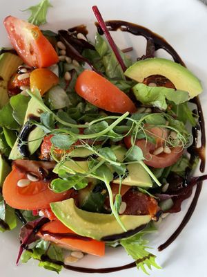 Avocado pine nut salad   at Clarendon's in Durham