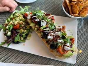 Vegan ciabatta at Clarendon's in Durham