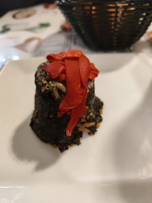 Morcilla vegana at La Casita Meson-Bar in Logrono