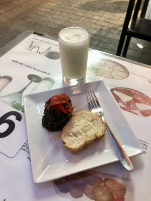 Morcilla vegana  at La Casita Meson-Bar in Logrono