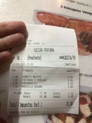   at La Casita Meson-Bar in Logrono