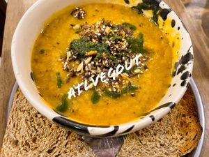 Pumpkin soup  at Arrebato Cafe in Buenos Aires