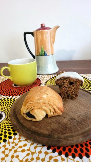 Vegan Chocolate Croissant and Muffin at Arrebato Cafe in Buenos Aires