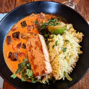 Coconut curry with coriander  at F-hoone in Tallinn