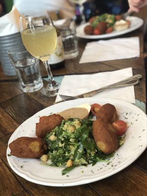 Pumpkin and chickpea Falafel at F-hoone in Tallinn