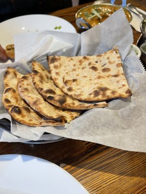 Roti (be sure to clarify no butter just in case!)  at Taste of India in Pacific Grove