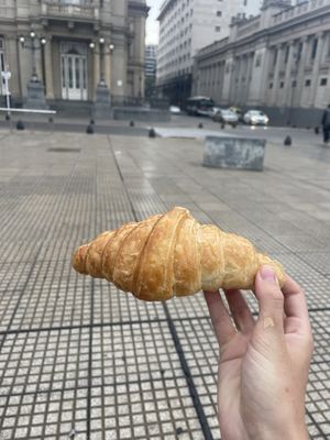 Croissant— why is their a sweet glaze on top?  at Le Panem - Florida in Buenos Aires
