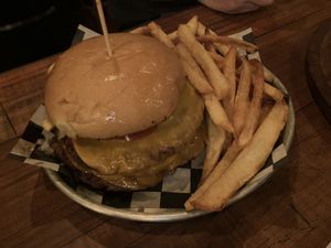 Triple quarter pounder with cheese  at Un Amor De Vegano in Buenos Aires