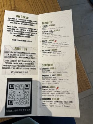 Starters  at Lóa in Reykjavik