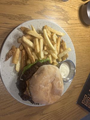 Broccoli burger  at Lóa in Reykjavik