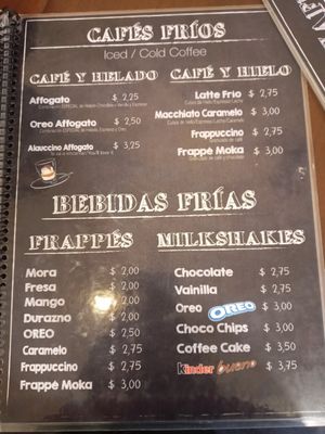 Cold drinks, special coffee at Alauccino in Alausi