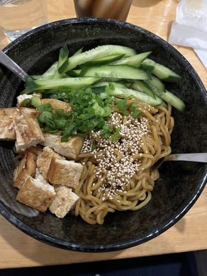 Cold soba noodles clearly marked vegan on menu.  at Uncommon Ramen in Phoenixville