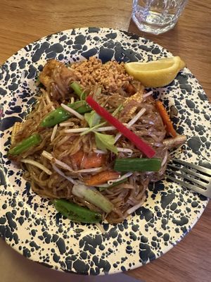 Pad Thai, no egg  at Rosa's Thai Cafe in London
