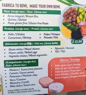 Menu 6 of 9, March 2023 at Soy Bonsai - Maybe closed in Puerto Villamil