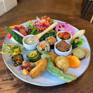 Today's vegan plate at Fonte in Tokyo