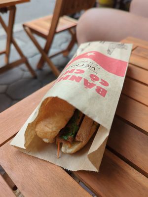 Vegan Banh mi at Bánh mì cô Chun  in Hanoi